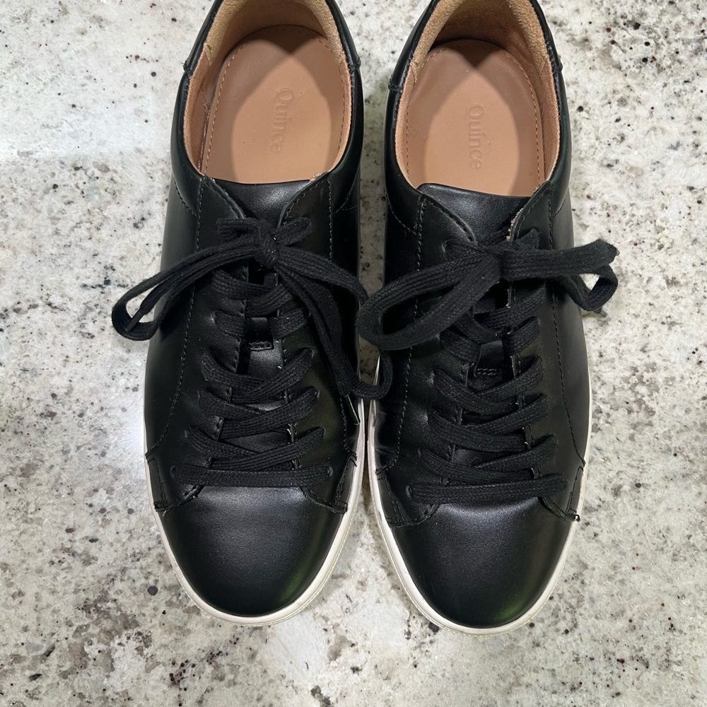 Quince Black and White Women's Sneakers